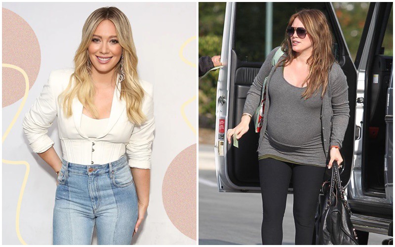 Hilary Duff cũng là một trong những mỹ nhân bị “phá tướng”, tăng cân nhanh chóng khi mang bầu.
