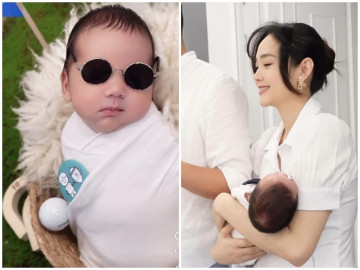 Sao Việt 24h: Ảnh chính diện mặt con trai Minh Hằng siêu đáng yêu, bụ bẫm và thừa hưởng nhiều nét của mẹ