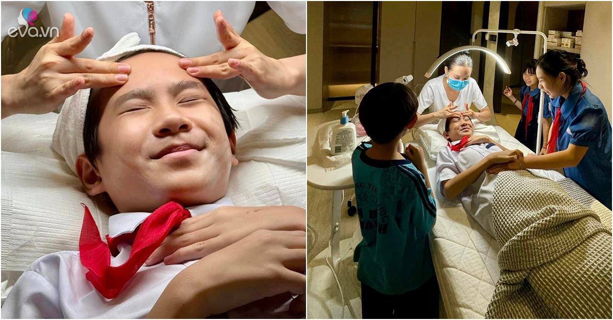 View - Con trai lớn Rio vào tuổi dậy thì, Minh Hà cực tâm lý, cho đi spa hút mụn đầu đen