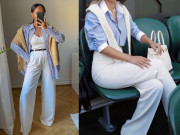 Thời trang - Áo sơ mi sọc xanh là item cần phải có mùa Thu này, mặc kiểu gì cũng đẹp sang