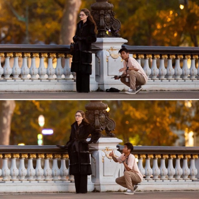 Sự xuất hiện của cậu con nuôi gốc Việt chiếm spotlight hơn cả bà mẹ minh tinh.