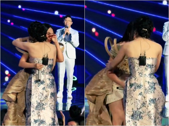 Sốt khoảnh khắc Mỹ Tâm xinh như thiên thần xách váy chạy lên ôm Phương Mỹ Chi, Top 5 Vietnam Idol lộ diện - 1