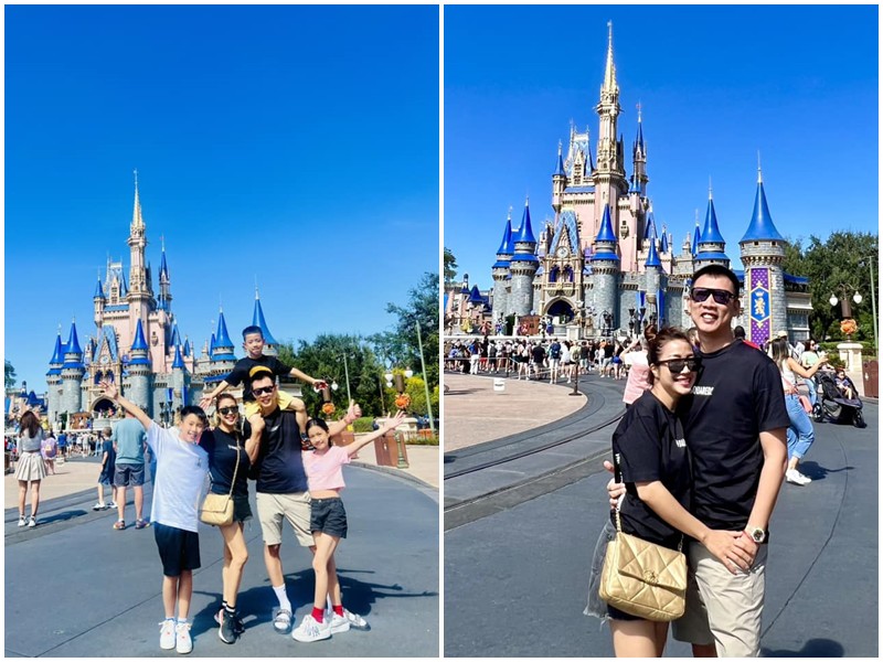 Kỷ niệm 15 năm ngày cưới, vợ chồng Ốc Thanh Vân đưa các con sang Mỹ du lịch, khám phá công viên Disneyland. Nhìn gia đình nữ diễn viên khoe ảnh hạnh phúc bên trời Tây khiến ai nấy đều hâm mộ.

