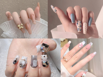 Top các mẫu móng tay dán giá rẻ cho nàng tha hồ điệu đà mùa Thu Đông, giá chỉ từ 15k