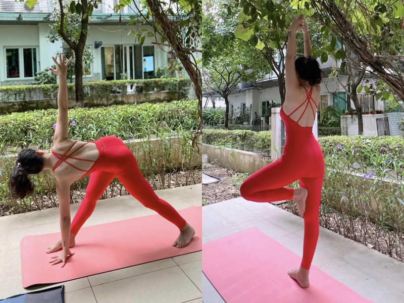 Mới đây, Đào Lan Hương đăng tải bộ ảnh tập yoga, kèm theo là bài thơ chúc mừng ngày Phụ nữ Việt Nam 20/10. Nữ doanh nhân cho biết cô mới tập bộ môn này thời gian gần đây. Dù đã ngoài 40, Đào Lan Hương vẫn dẻo dai thực hiện các động tác.
