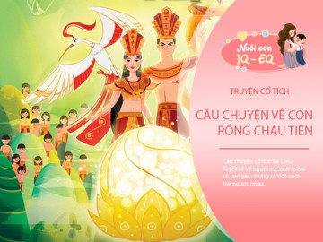 Truyện cổ tích: Lạc Long Quân và Âu Cơ (Truyền thuyết con Rồng cháu Tiên)