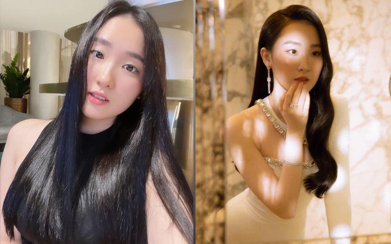 Mái tóc dài, đen óng ả cũng là đặc điểm khiến vẻ đẹp trong trẻo của Phan Cẩm Nhi càng được tôn vinh.
