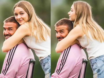 Beckham vừa khoe ảnh bên con gái đã hút triệu like, nhóc Harper đánh cắp sự chú ý của bố đẻ
