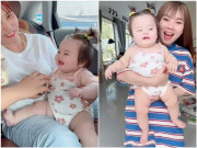 Làm mẹ - Con gái lai giống Tây mà Bi Bảo Múi Xù chi 1 tỷ thụ tinh giờ 8 tháng siêu đẹp, bụ bẫm bế xệ tay