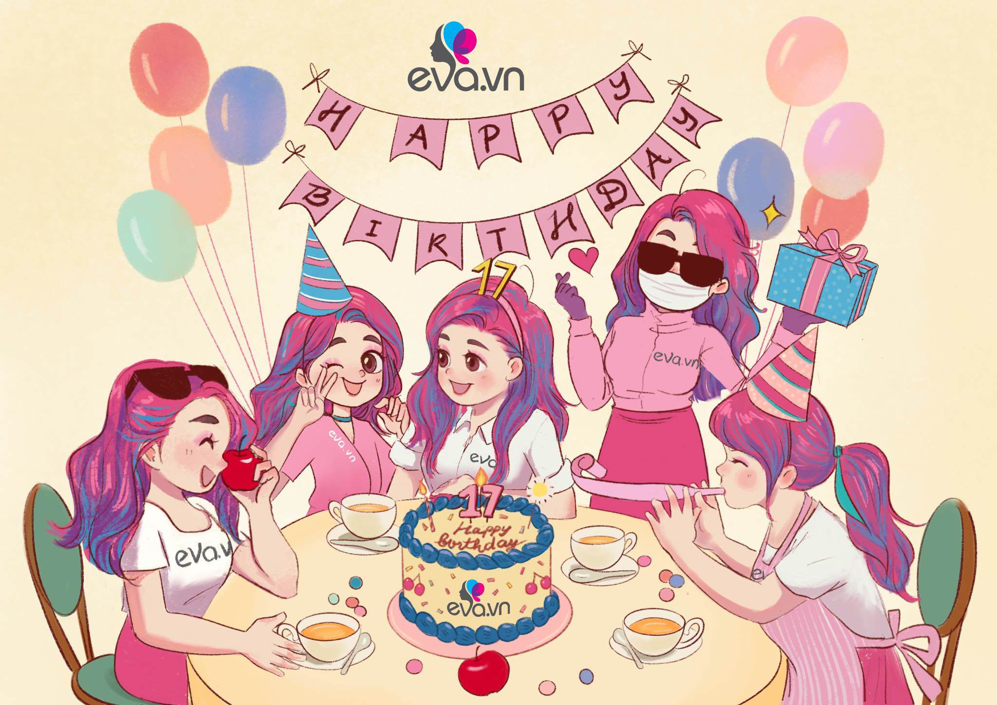 Chúc mừng sinh nhật tuổi 17 Eva.vn!