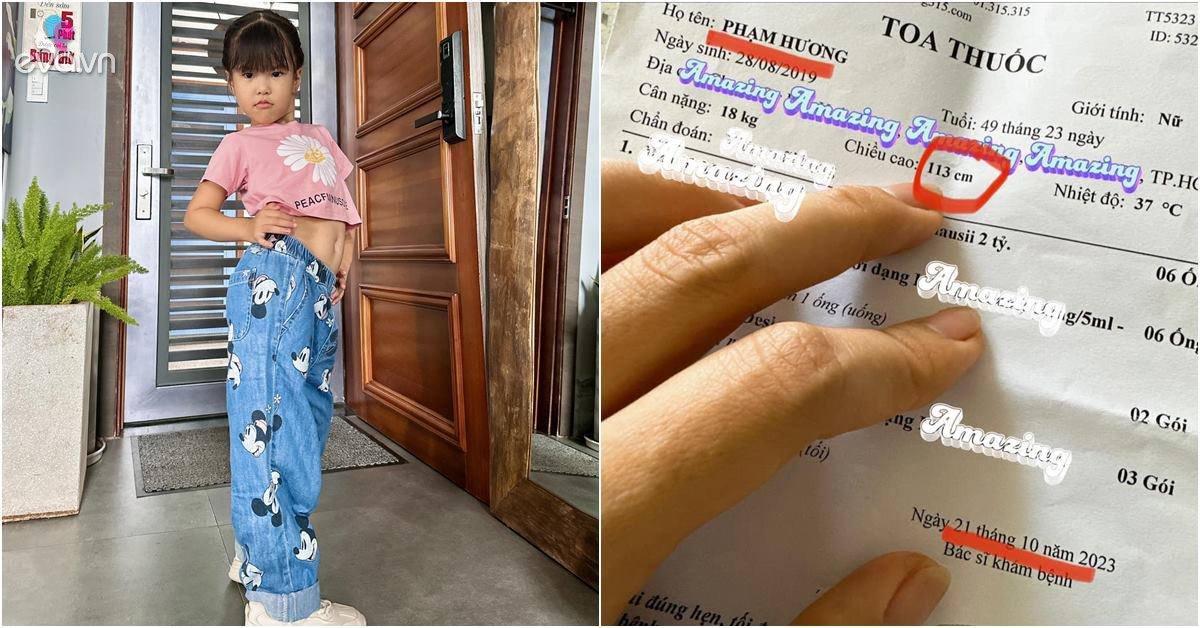 View - Con gái Lê Phương - Trung Kiên 4 tuổi cao 1m13, mới mẫu giáo mà chân dài ngoằng