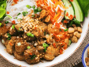 Cách làm bún thịt nướng kèm công thức pha nước chan ngon chuẩn vị như nhà hàng