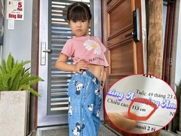 Con gái Lê Phương - Trung Kiên 4 tuổi cao 1m13, mới mẫu giáo mà chân dài ngoằng