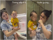 Làm mẹ - Cảnh bỉm sữa toàn thời gian của MC xinh nhất nhì Việt Nam sau khi sinh con với nam CEO khiến ai cũng thương