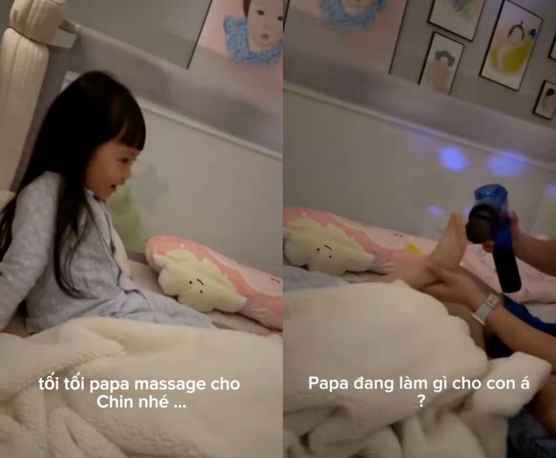 View - Con gái Cường Đô La quen được bố hầu hạ, mới 3 tuổi đã biết than mệt mỏi vì không có người mát-xa cho
