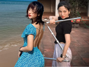 Làm đẹp - Gặp gỡ hotgirl làng võ: Mặt búp bê nhưng đường cong trập trùng, múa côn "đẽo dáng" mượt như Lý Tiểu Long