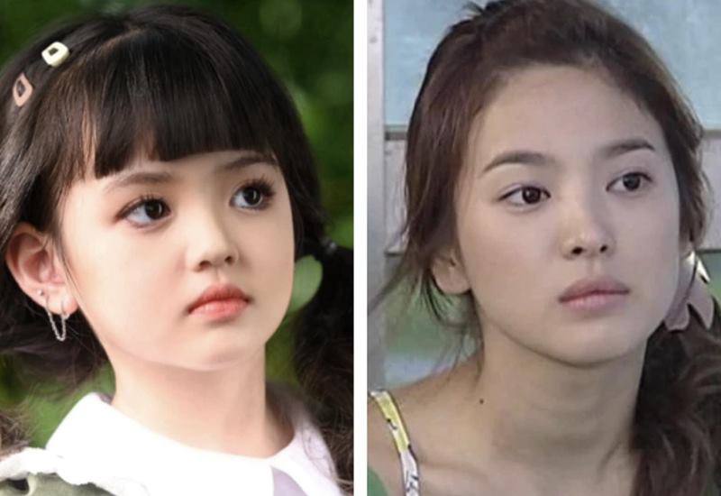 Mới đây mạng xã hội xôn xao hình ảnh cô bé sao nhí Việt Cherry An Nhiên có gương mặt và thần thái giống hệt nữ diễn viên xứ Hàn nổi tiếng thế giới Song Hye Kyo. 
