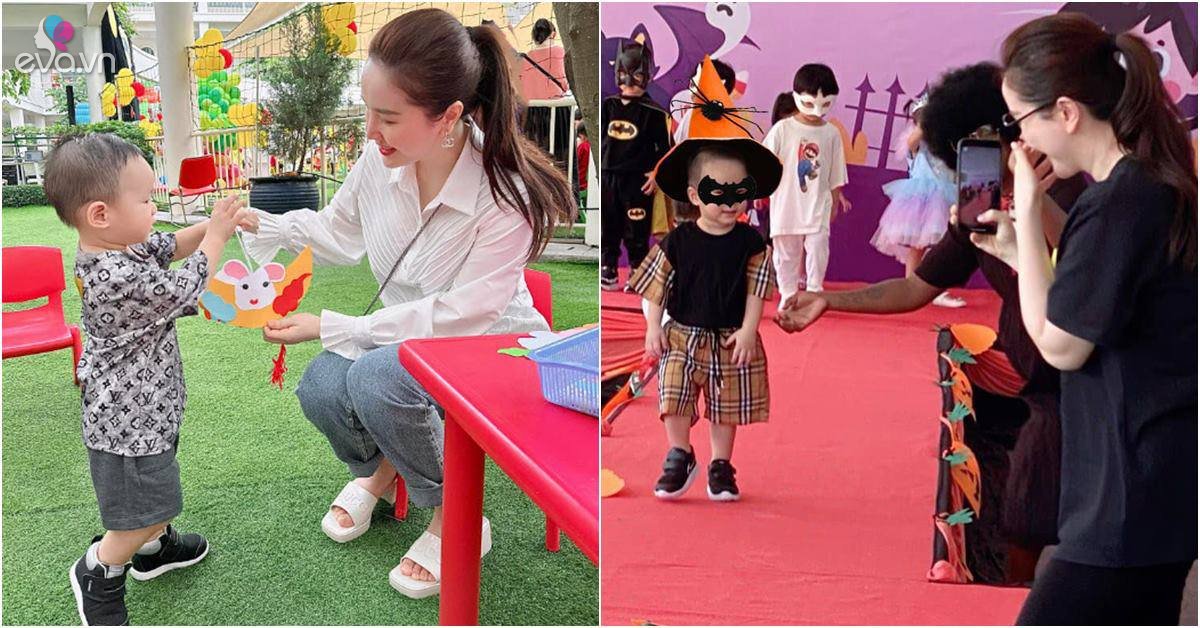 View - Mới đi nhà trẻ buổi thứ 2, con trai Bảo Thy tự tin vượt bạn đồng lứa khi làm mẫu nhí