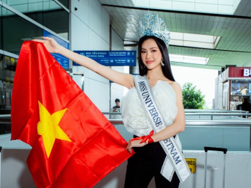 Bùi Quỳnh Hoa ngày đi thi Miss Universe: Ăn diện thanh lịch, đội vương miện bạc tỷ vẫn gặp cảnh xót xa