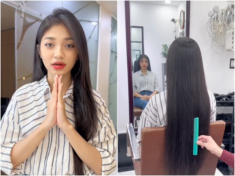 Trên kênh Tiktok, Á hậu Minh Kiên đã đăng tải đoạn clip ghi lại khoảnh khắc cắt đi mái tóc dài để hiến tặng cho những bệnh nhân đang điều trị ung thư. Dưới bài viết, một khán giả đã để lại bình luận mỉa mai cô nàng cho rằng cô đang bắt chước Ý Nhi.
