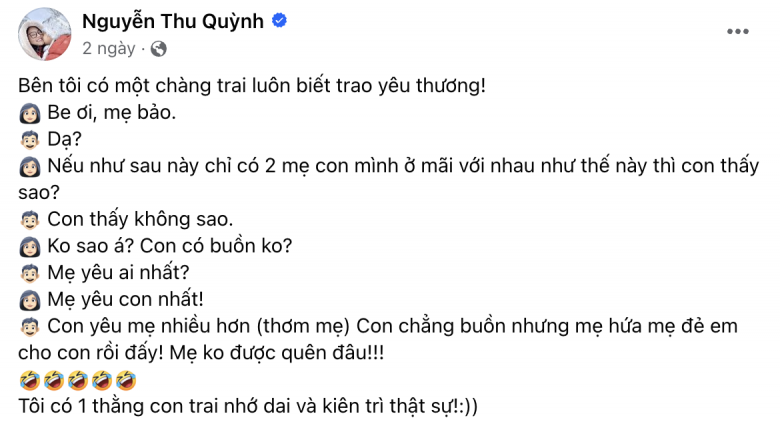 Con trai đòi mẹ sinh em bé, “My Sói” Thu Quỳnh đau đầu tìm cách vì hoàn cảnh trắc trở - 1