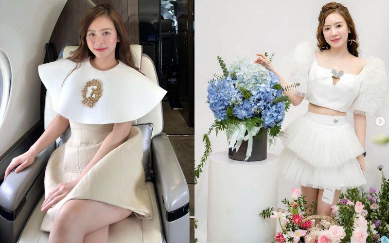 Váy yếm nữ kèm áo tay bồng đầm dự tiệc phong cách tiểu thư Hàn Quốc hai màu  trắng, xanh thời trang, có bigsize | Lazada.vn