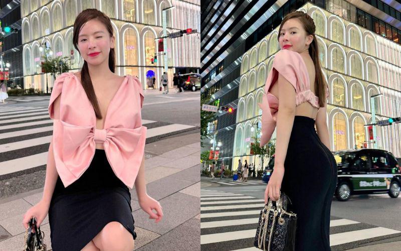 Nhắc đến Phương Bora, ai cũng phải dành lời trầm trồ hơn cả cho street style của cô nàng. Đó là bởi dân tình dường như chưa từng thấy cô nàng mặc trùng bất kì bộ cánh đắt giá nào. 
