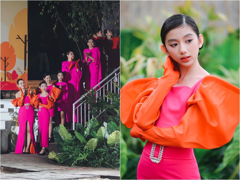 Thời gian qua, ái nữ nhà nàng hậu đã nhiều lần lên sân khấu chuyên nghiệp catwalk cùng mẹ. Nhóc tì tỏ ra rất có năng khiếu và yêu thích công việc này.
