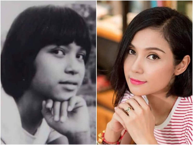 Trên trang Facebook, Việt Trinh khoe hình ảnh ngày xưa và hiện tại, cô tự nhận mình là “dậy thì thành công”.
