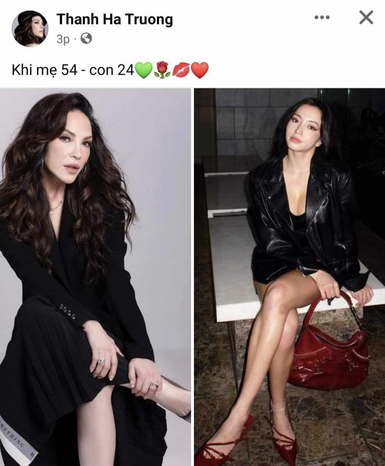 Thanh Hà khoe ảnh đọ sắc cùng con gái Quỳnh Tiên.