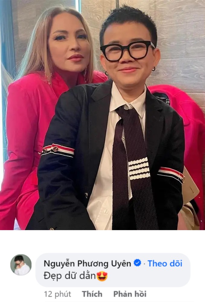 Nhạc sĩ Phương Uyên dành lời khen ngợi bên dưới bài viết.