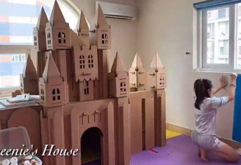 Năm sinh nhật 3 tuổi của con gái lớn, mỹ nhân Tiền Giang còn tự mình thiết kế một căn phòng với không gian cổ tích cho bé.
