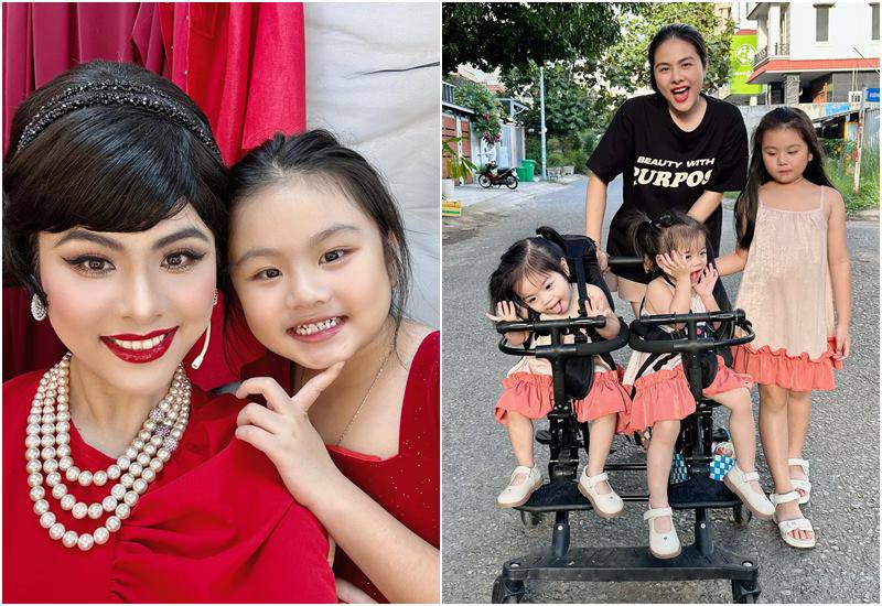 Được biết 3 cô con gái của diễn viên Vân Trang là Queenie, Quianna và Quinita. Con gái lớn Queenie 7 tuổi và cặp sinh đôi còn lại vừa tròn 2 tuổi.
