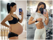 Bà bầu - Bà mẹ khoe vòng eo con kiến, chuẩn "6 múi" ngay sau sinh nhờ bí kíp đơn giản