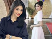 Thời trang - Á hậu Minh Kiên chạy show tất bật, nhan sắc thăng hạng, phong cách rạng ngời lên VTV