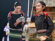 Thời trang - Hoa hậu Thuỳ Tiên diện đồ thổ cẩm giống H'Hen Niê, màn "đụng độ" khó phân thắng bại đây rồi!