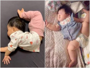 Cười ngất trước 1001 tư thế ngủ bá đạo của trẻ, vừa hài hước vừa khó hiểu