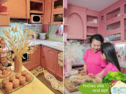 Nhà đẹp - Ngắm căn bếp ngập sắc hồng của mẹ 3 con Hà Nội, túi đựng rác cũng phải màu hồng mới chịu