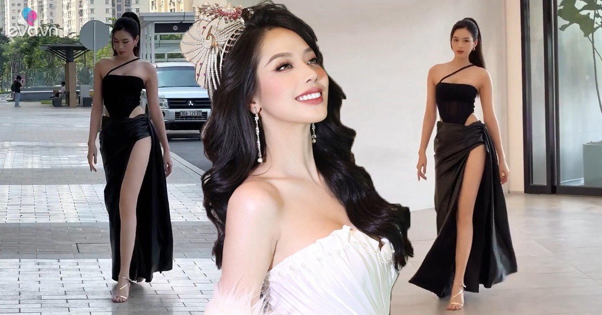 Gallery - Nữ sinh xứ Quảng diện đầm xẻ cao tận xương chậu, đôi chân lăm le vượt mặt Đỗ Thị Hà