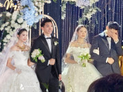 Giải trí - Đoàn Văn Hậu bật khóc trong ngày cưới, đông nghẹt người dân bao vây hôn lễ của anh và Doãn Hải My ở Thái Bình