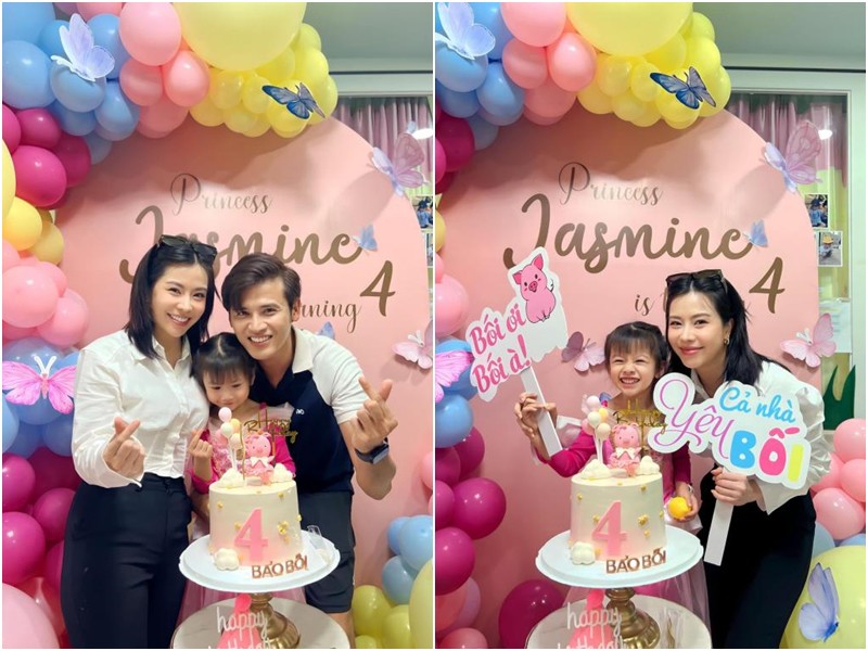 Trên trang Facebook, Vũ Ngọc Ánh đã xả kho loạt ảnh trong ngày sinh nhật của con gái. Vợ chồng nam diễn viên đã tổ chức một bữa tiệc sinh nhật ấm cúng cho ái nữ trong ngày cô bé tròn 4 tuổi. Có thể thấy, cả gia đình đã có những giây phút hạnh phúc bên nhau. 
