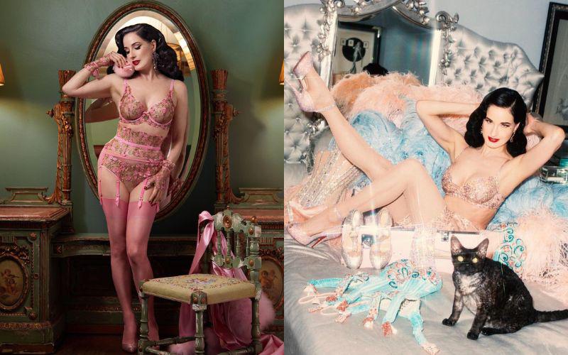 Chính vì vậy mà dù mặc nội y, Dita Von Teese lại không hề gây cảm giác phản cảm hay nhức mắt với đối phương trong những bức ảnh đăng tải trên trang cá nhân.
