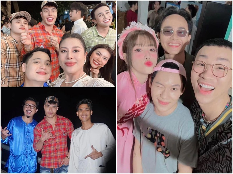 Trước buổi tiệc cưới chính thức, nhiều sao Việt đã có mặt tại nhà cô dâu Puka ở Đồng Tháp để tham gia bữa tiệc thân mật cùng gia đình. Trên trang cá nhân, các nghệ sĩ đều hào hứng đăng ảnh check in cập nhật tình hình với người hâm mộ. 
