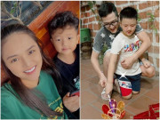 Yêu con - Sống cùng với mẹ, con trai Thu Quỳnh vẫn được bố Chí Nhân chăm sóc chu đáo