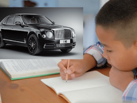 Cười nghiêng ngả với bài văn lên kế hoạch mua xe Bentley của cậu bé 11 tuổi