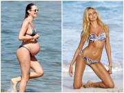 Bà bầu - Vóc dáng hút mọi ánh nhìn của thiên thần nội y sau 5 tháng sinh con