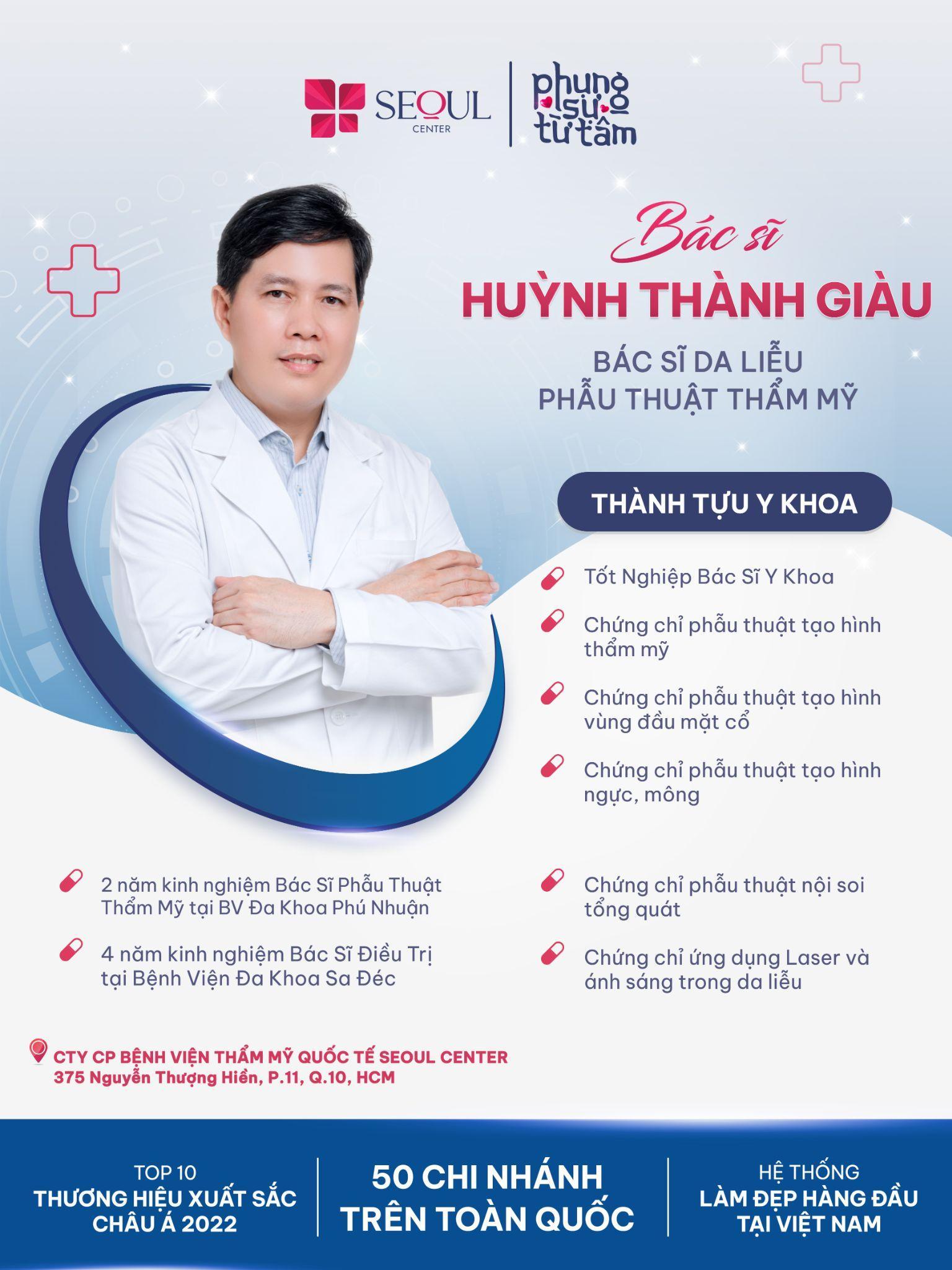 Bác sĩ Huỳnh Thành Giàu - Bàn tay vàng chuyên về trẻ hóa da - 1