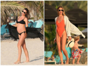 Bà bầu - Vóc dáng đẹp khó tin của các người đẹp là vợ cầu thủ, sinh 3-4 con vẫn nuột nà