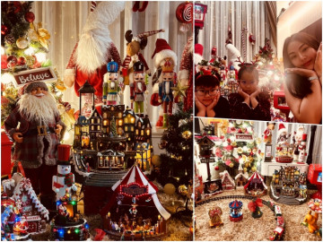 Mẹ Hà Nội chi 50 triệu trang trí Giáng sinh, đưa cả thế giới cổ tích vào nhà tặng con