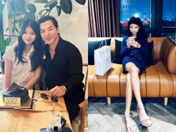 Con gái Trương Ngọc Ánh thừa hưởng cặp chân kiếm Nhật từ mẹ nhưng khuôn mặt giống hệt bố Trần Bảo Sơn